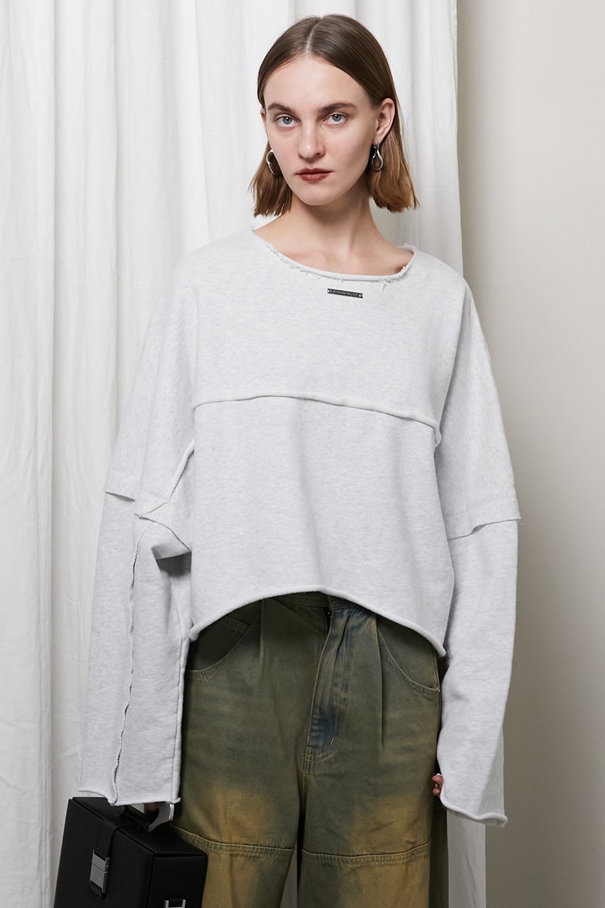 【プランク プロジェクト/PRANK PROJECT】のワイドオーバースウェット/Wide Over Sweatshirt 人気、トレンドファッション・服の通販 founy(ファニー) ファッション Fashion レディースファッション Fashion for Women トップス・カットソー Cut & Sew Tops シャツ・ブラウス・オフィスカジュアル Elegant Blouses & Button-Ups レディースパーカー・カジュアルフーディー Casual Hoodies & Sweatshirts ロングTシャツ・Tシャツ Longline T-Shirts & Tees スウェット・クルーネックトップス Sweatshirts & Crewnecks / Relaxed Fit Sweat Tops カットソー・ベーシックTシャツ Cut-and-Sewn Tops / Stretch Tees & Basics ケミカル Chemical, Chemical Wash ショート Short, Short Length ハンド Hand, Handmade バランス Balance, Style Balance ルーズ Loose, Oversized ワイド Wide, Wide Fit other-7|ID: prp329100004607335 ipo3291000000036021107