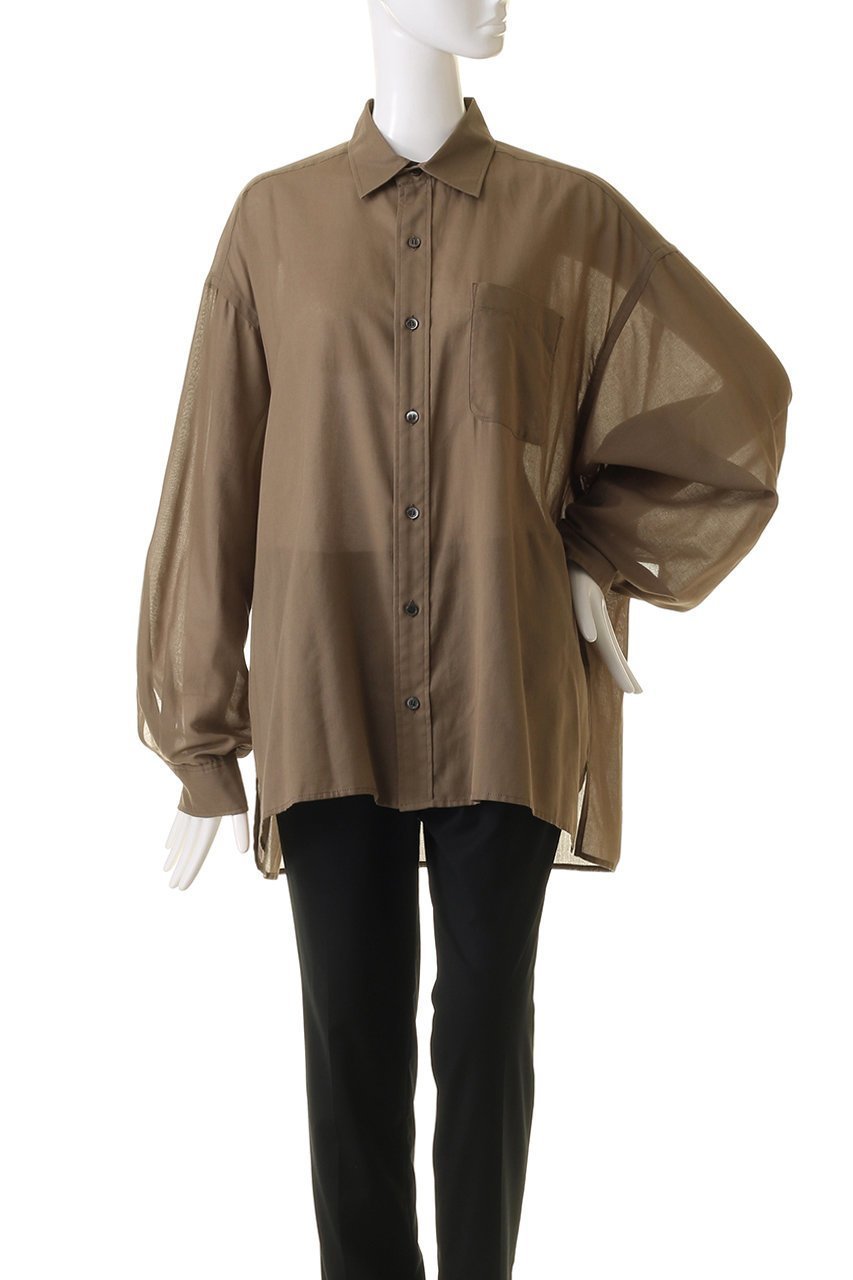 【ミディウミソリッド/MIDIUMISOLID】のsheer big shirt シャツ 人気、トレンドファッション・服の通販 founy(ファニー) 　ファッション　Fashion　レディースファッション　Fashion for Women　トップス・カットソー　Cut & Sew Tops　シャツ・ブラウス・オフィスカジュアル　Elegant Blouses & Button-Ups　シアー　Sheer, See-Through　スリーブ　Sleeve, Long Sleeve / Short Sleeve　ビッグ　Big, Oversized　ベーシック　Basic, Essential　ロング　Long, Long-Length　人気　Popular, Best Seller　羽織　Haori, Light Jacket　other-2|ID: prp329100004607336 ipo3291000000032891484