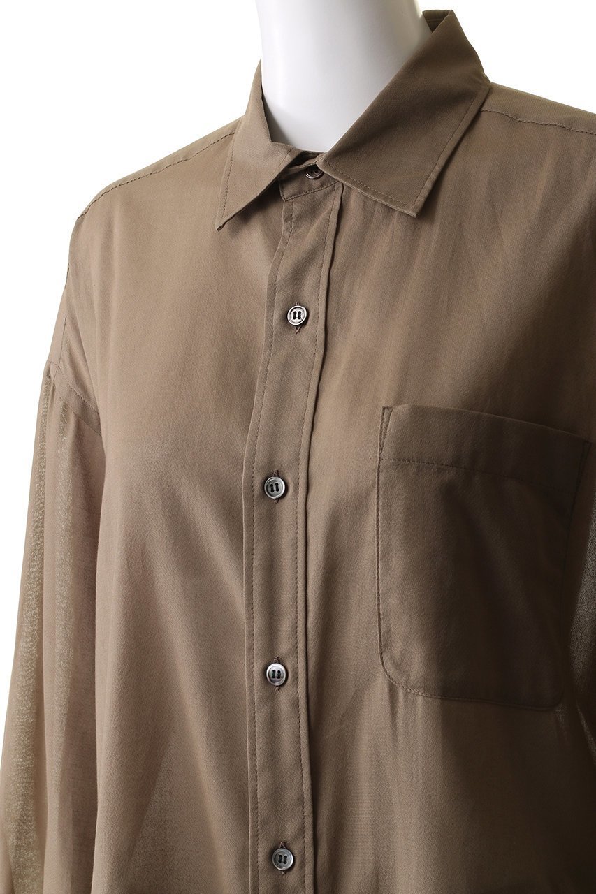 【ミディウミソリッド/MIDIUMISOLID】のsheer big shirt シャツ 人気、トレンドファッション・服の通販 founy(ファニー) 　ファッション　Fashion　レディースファッション　Fashion for Women　トップス・カットソー　Cut & Sew Tops　シャツ・ブラウス・オフィスカジュアル　Elegant Blouses & Button-Ups　シアー　Sheer, See-Through　スリーブ　Sleeve, Long Sleeve / Short Sleeve　ビッグ　Big, Oversized　ベーシック　Basic, Essential　ロング　Long, Long-Length　人気　Popular, Best Seller　羽織　Haori, Light Jacket　other-5|ID: prp329100004607336 ipo3291000000032891497
