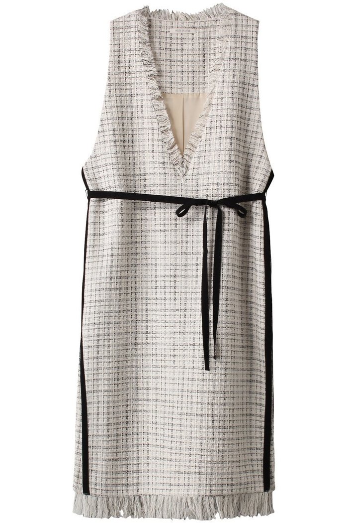 【ハウス オブ ロータス/HOUSE OF LOTUS】のモノトーンツィードジャンパースカート インテリア・キッズ・メンズ・レディースファッション・服の通販 founy(ファニー) https://founy.com/ ファッション Fashion レディースファッション Fashion for Women スカート Skirts ワンピース Dresses おすすめ Recommended / Our Picks イタリア Italy インナー Innerwear チュニック Tunic, Long Top ツイード Twill, Twill Weave フリンジ Fringe, Tassel モノトーン Monotone, Black and White |ID: prp329100004607338 ipo3291000000034952287