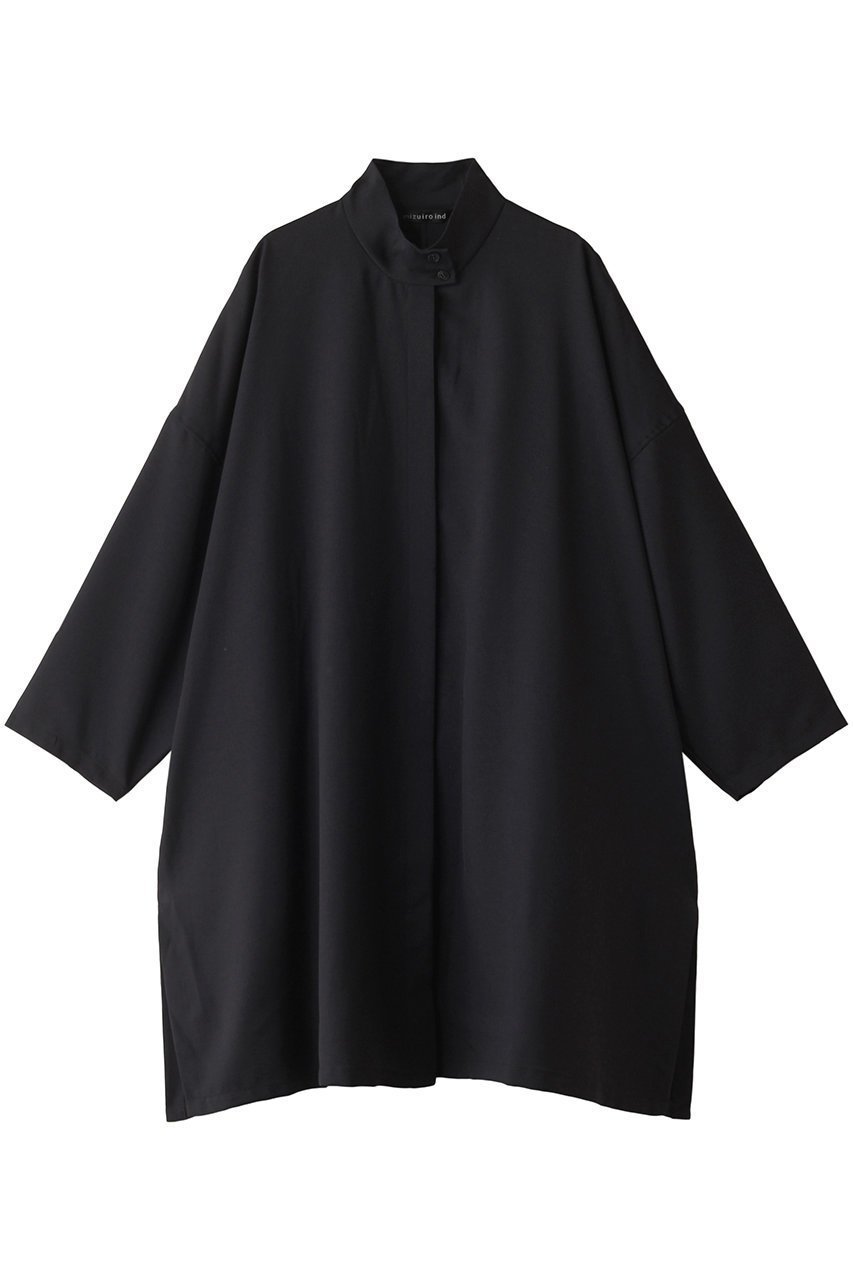 【ミズイロ インド/mizuiro ind】のstand collar wide OP ワンピース インテリア・キッズ・メンズ・レディースファッション・服の通販 founy(ファニー) 　ファッション　Fashion　レディースファッション　Fashion for Women　ワンピース　Dresses　チュニック　Tunic Tops & Dresses　おすすめ　Recommended / Our Picks　なめらか　Smooth, Silky Texture　スタンド　Stand Collar, Upright Stand　スリット　Slit, Slit Detail　チュニック　Tunic, Long Top　c.gray|ID: prp329100004607356 ipo3291000000032892054