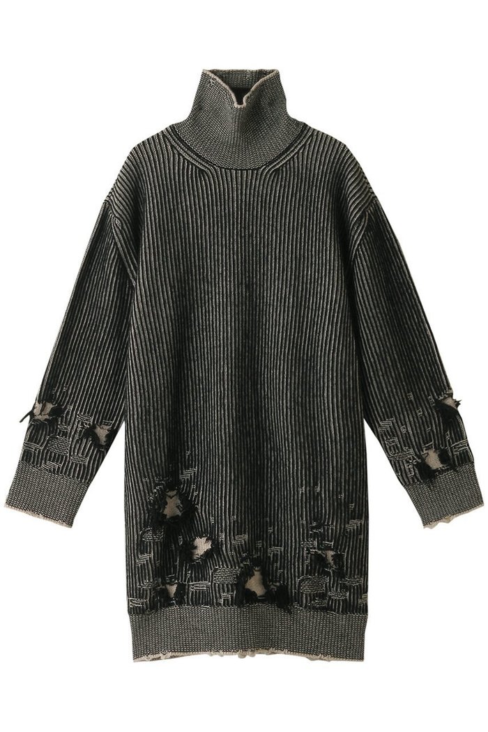 【エムエム6 メゾン マルタン マルジェラ/MM6 Maison Martin Margiela】のハイネックニット ミディドレス インテリア・キッズ・メンズ・レディースファッション・服の通販 founy(ファニー) https://founy.com/ ファッション Fashion レディースファッション Fashion for Women ワンピース Dresses フォーマル・パーティードレス・結婚式用ドレス Elegant & Casual Dresses チュニック Tunic Tops & Dresses おすすめ Recommended / Our Picks スタイリッシュ Stylish, Fashionable ストライプ Stripe, Striped Pattern ダメージ Distressed, Destroyed チュニック Tunic, Long Top ドレス Dress, One-Piece ハイネック High Neck, Mock Neck レギンス Leggings, Stretch Pants A/W・秋冬 Autumn/Winter |ID: prp329100004607357 ipo3291000000032892086