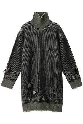 【エムエム6 メゾン マルタン マルジェラ/MM6 Maison Martin Margiela】 ハイネックニット ミディドレス人気、トレンドファッション・服の通販 founy(ファニー) ファッション Fashion レディースファッション Fashion for Women ワンピース Dresses フォーマル・パーティードレス・結婚式用ドレス Elegant & Casual Dresses チュニック Tunic Tops & Dresses おすすめ Recommended / Our Picks スタイリッシュ Stylish, Fashionable ストライプ Stripe, Striped Pattern ダメージ Distressed, Destroyed チュニック Tunic, Long Top ドレス Dress, One-Piece ハイネック High Neck, Mock Neck レギンス Leggings, Stretch Pants A/W・秋冬 Autumn/Winter |ID:prp329100004607357