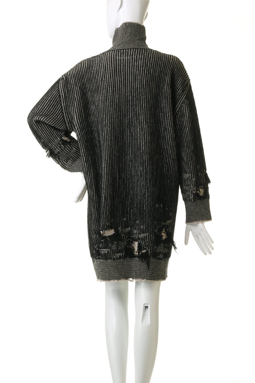 【エムエム6 メゾン マルタン マルジェラ/MM6 Maison Martin Margiela】のハイネックニット ミディドレス 人気、トレンドファッション・服の通販 founy(ファニー) 　ファッション　Fashion　レディースファッション　Fashion for Women　ワンピース　Dresses　フォーマル・パーティードレス・結婚式用ドレス　Elegant & Casual Dresses　チュニック　Tunic Tops & Dresses　おすすめ　Recommended / Our Picks　スタイリッシュ　Stylish, Fashionable　ストライプ　Stripe, Striped Pattern　ダメージ　Distressed, Destroyed　チュニック　Tunic, Long Top　ドレス　Dress, One-Piece　ハイネック　High Neck, Mock Neck　レギンス　Leggings, Stretch Pants　A/W・秋冬　Autumn/Winter　other-4|ID: prp329100004607357 ipo3291000000032892100