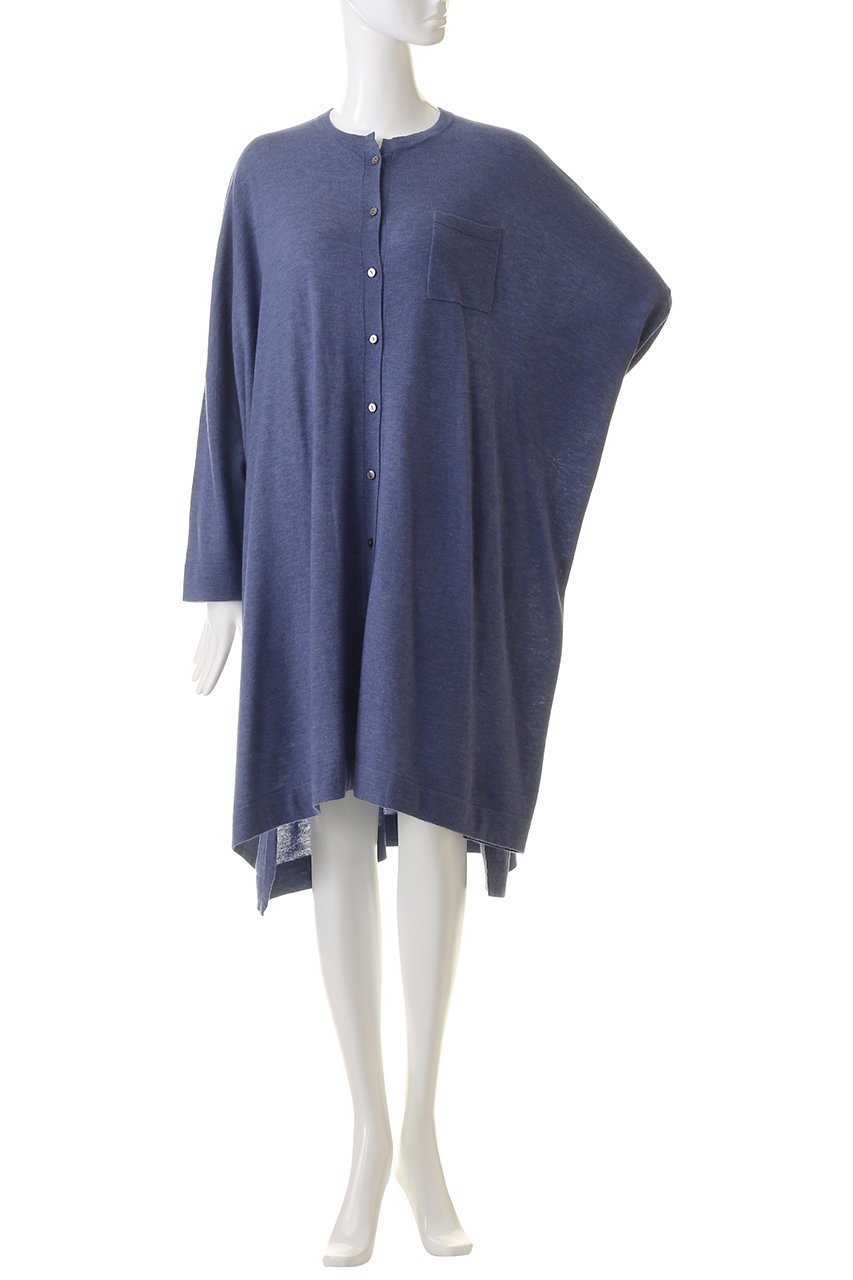 【ミズイロ インド/mizuiro ind】のhigh gauge stand collar OP ワンピース 人気、トレンドファッション・服の通販 founy(ファニー) 　ファッション　Fashion　レディースファッション　Fashion for Women　ワンピース　Dresses　チュニック　Tunic Tops & Dresses　カーディガン　Cardigan, Knitwear　シアー　Sheer, See-Through　シンプル　Simple, Minimal　スリット　Slit, Slit Detail　チュニック　Tunic, Long Top　ロング　Long, Long-Length　other-2|ID: prp329100004607361 ipo3291000000032892182