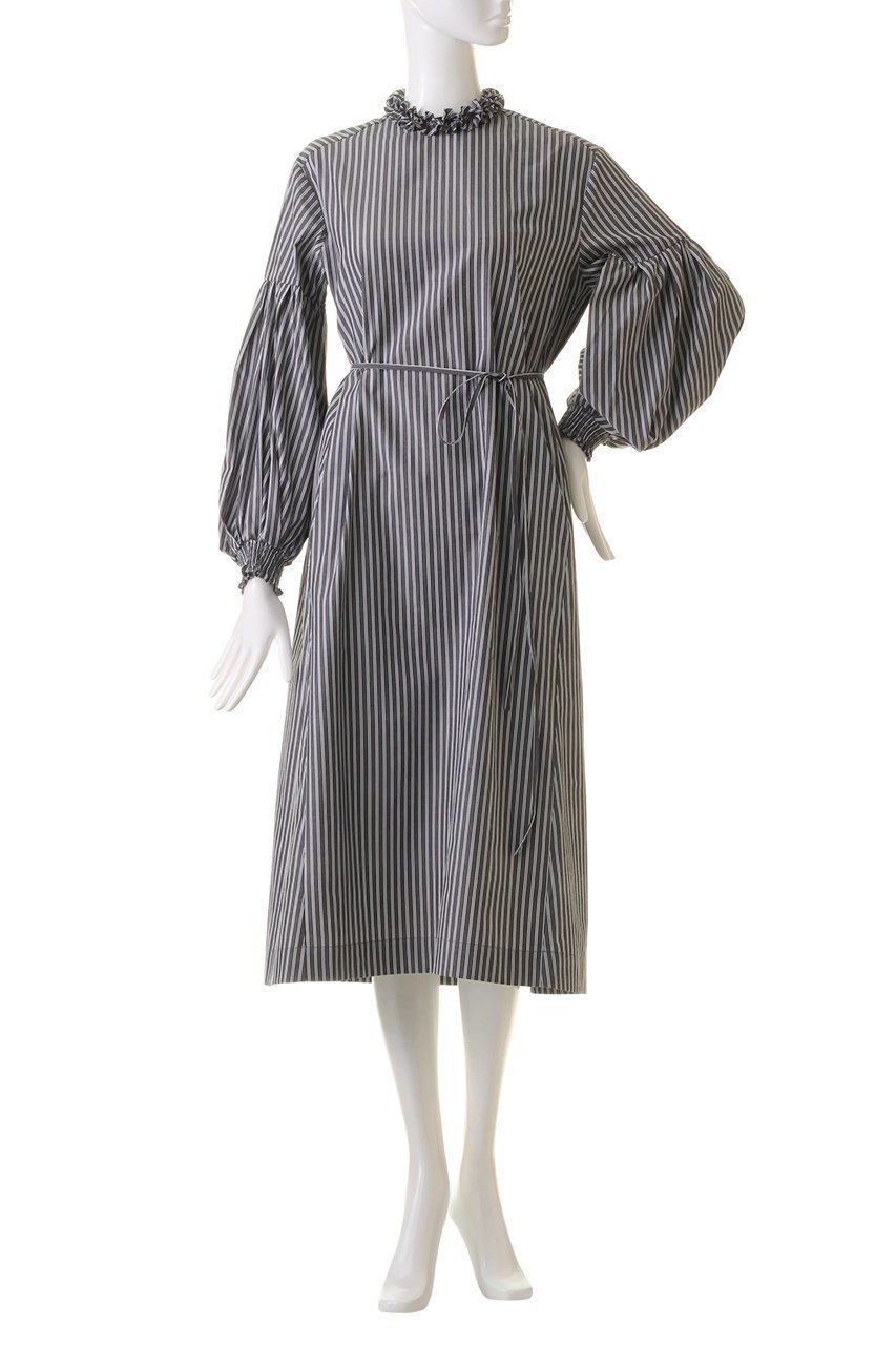 【マリリンムーン/MARILYN MOON】のタックフリルボリュームスリーブワンピース 人気、トレンドファッション・服の通販 founy(ファニー) 　ファッション　Fashion　レディースファッション　Fashion for Women　ワンピース　Dresses　チュニック　Tunic Tops & Dresses　シンプル　Simple, Minimal　スタイリッシュ　Stylish, Fashionable　チュニック　Tunic, Long Top　ベスト　Vest, Waistcoat　ロング　Long, Long-Length　other-2|ID: prp329100004607363 ipo3291000000034954971