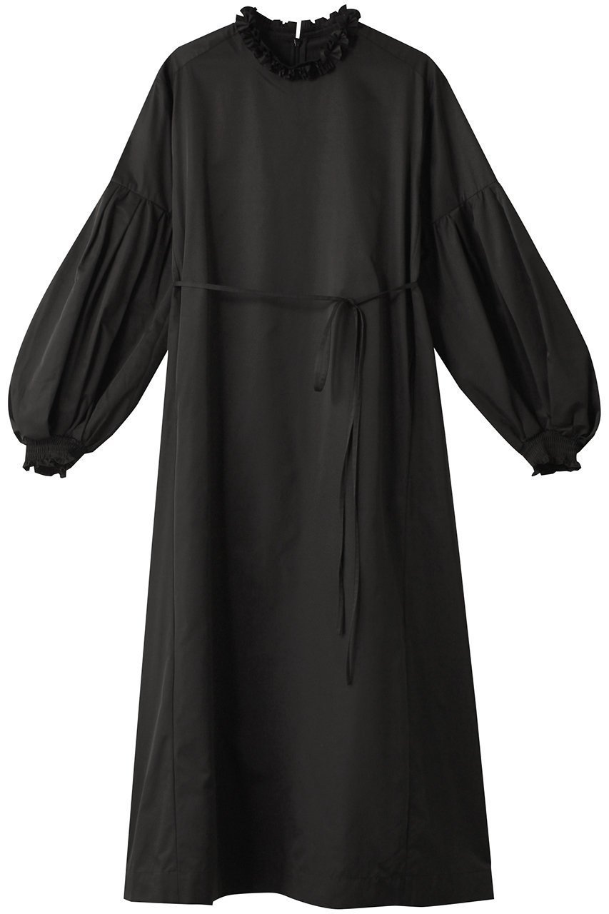 【マリリンムーン/MARILYN MOON】のタックフリルボリュームスリーブワンピース 人気、トレンドファッション・服の通販 founy(ファニー) 　ファッション　Fashion　レディースファッション　Fashion for Women　ワンピース　Dresses　チュニック　Tunic Tops & Dresses　シンプル　Simple, Minimal　スタイリッシュ　Stylish, Fashionable　チュニック　Tunic, Long Top　ベスト　Vest, Waistcoat　ロング　Long, Long-Length　 other-1|ID: prp329100004607363 ipo3291000000035690351