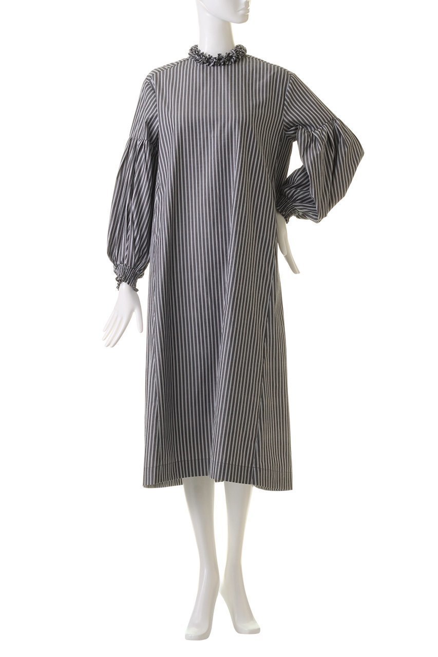 【マリリンムーン/MARILYN MOON】のタックフリルボリュームスリーブワンピース 人気、トレンドファッション・服の通販 founy(ファニー) 　ファッション　Fashion　レディースファッション　Fashion for Women　ワンピース　Dresses　チュニック　Tunic Tops & Dresses　シンプル　Simple, Minimal　スタイリッシュ　Stylish, Fashionable　チュニック　Tunic, Long Top　ベスト　Vest, Waistcoat　ロング　Long, Long-Length　other-6|ID: prp329100004607363 ipo3291000000035690357