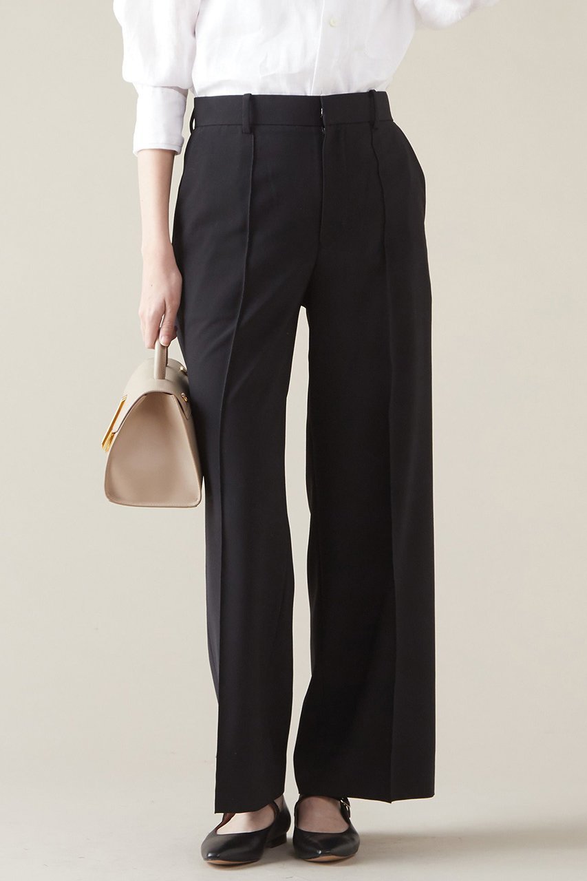 【マルティニーク/martinique】のストレートスラックス(3ピース可) インテリア・キッズ・メンズ・レディースファッション・服の通販 founy(ファニー) 　ファッション　Fashion　レディースファッション　Fashion for Women　パンツ　Pants & Trousers　ストレート　Straight, Straight Cut　スラックス　Slacks, Dress Pants　セットアップ　Set-Up, Coordinated Outfit　ブラック|ID: prp329100004607367 ipo3291000000035042513