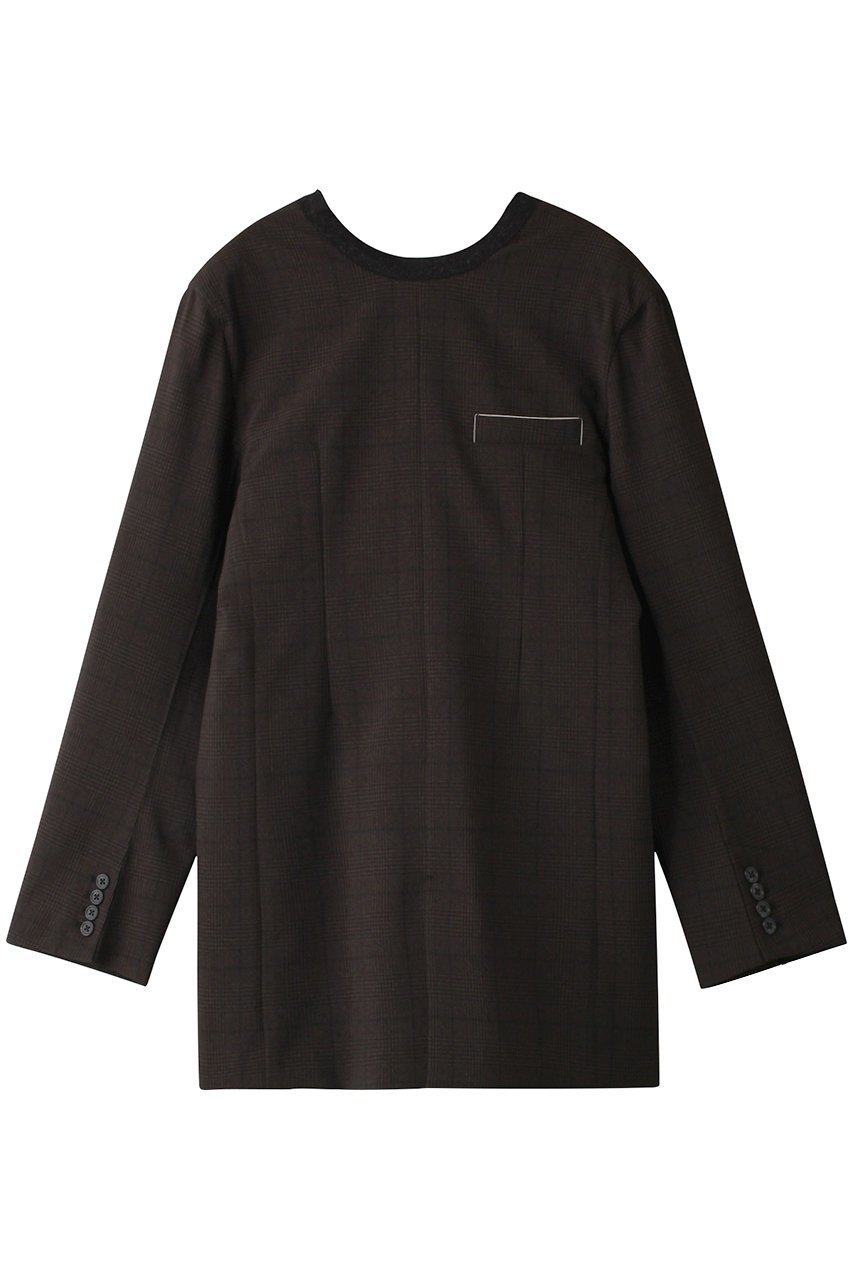 【プランク プロジェクト/PRANK PROJECT】のバックトゥフロントミニドレス / Back to Front Mini Dress インテリア・キッズ・メンズ・レディースファッション・服の通販 founy(ファニー)  ファッション Fashion レディースファッション Fashion for Women ワンピース Dresses フォーマル・パーティードレス・結婚式用ドレス Elegant & Casual Dresses チュニック Tunic Tops & Dresses おすすめ Recommended / Our Picks ストライプ Stripe, Striped Pattern チェック Check, Plaid, Tartan チュニック Tunic, Long Top フォーマル Formal, Dressy フロント Front, Front Design BRN(ブラウン)|ID: prp329100004607368 ipo3291000000034421900