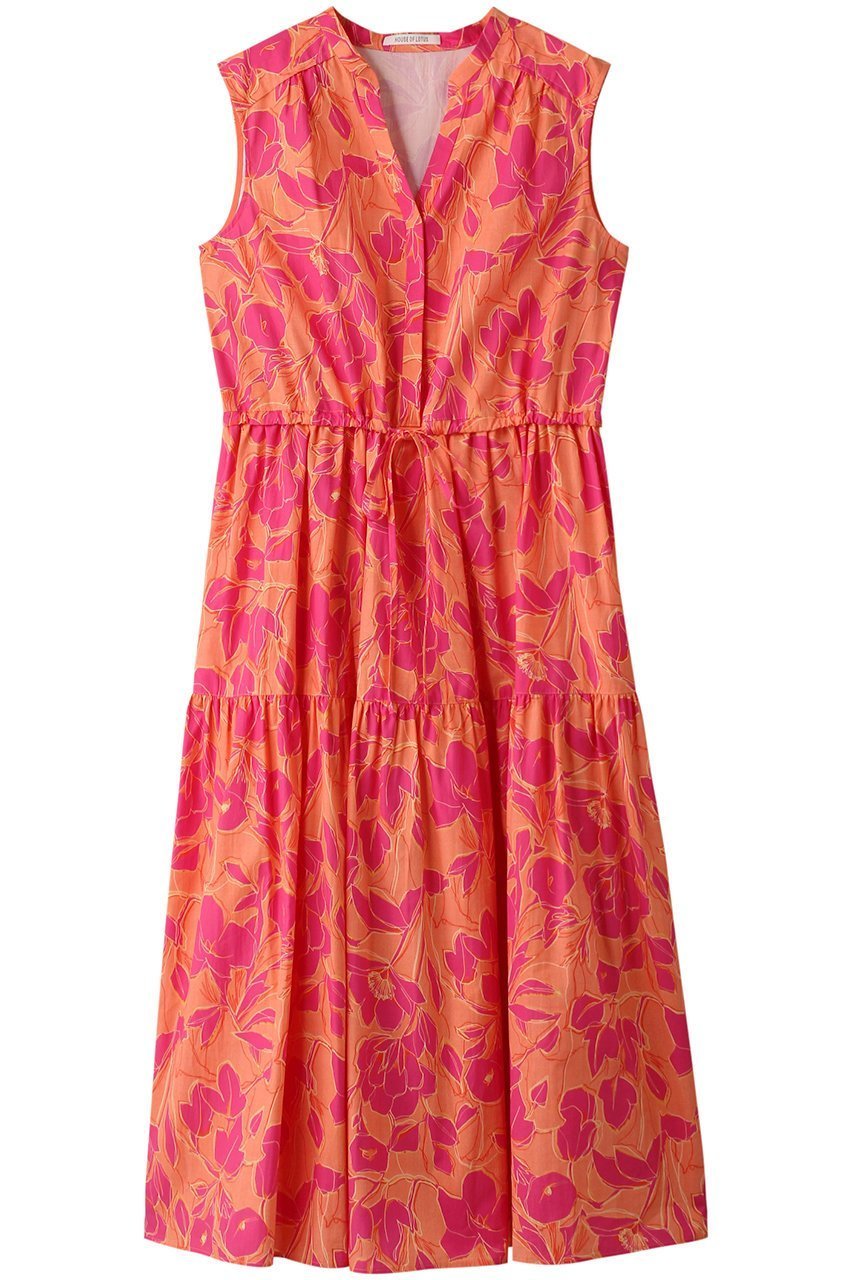 【ハウス オブ ロータス/HOUSE OF LOTUS】のポップライトフラワープリントワンピース 人気、トレンドファッション・服の通販 founy(ファニー) 　ファッション　Fashion　レディースファッション　Fashion for Women　ワンピース　Dresses　チュニック　Tunic Tops & Dresses　おすすめ　Recommended / Our Picks　ギャザー　Gathered, Ruffled　チュニック　Tunic, Long Top　ティアード　Tiered, Tiered Style　ティアードワンピース　Tiered Dress, Flared Dress　フランス　France, French　ボレロ　Bolero, Short Cardigan　ロング　Long, Long-Length　夏　Summer　 other-1|ID: prp329100004607370 ipo3291000000032892413