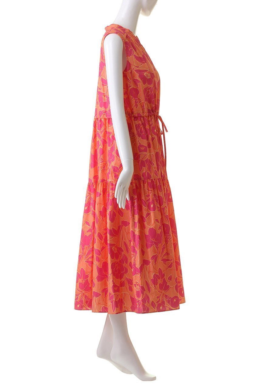 【ハウス オブ ロータス/HOUSE OF LOTUS】のポップライトフラワープリントワンピース 人気、トレンドファッション・服の通販 founy(ファニー) 　ファッション　Fashion　レディースファッション　Fashion for Women　ワンピース　Dresses　チュニック　Tunic Tops & Dresses　おすすめ　Recommended / Our Picks　ギャザー　Gathered, Ruffled　チュニック　Tunic, Long Top　ティアード　Tiered, Tiered Style　ティアードワンピース　Tiered Dress, Flared Dress　フランス　France, French　ボレロ　Bolero, Short Cardigan　ロング　Long, Long-Length　夏　Summer　other-3|ID: prp329100004607370 ipo3291000000032892428