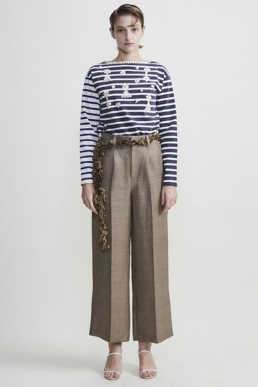 【カレンテージ/CURRENTAGE】のワンタックストレートパンツ 人気、トレンドファッション・服の通販 founy(ファニー) 　ファッション　Fashion　レディースファッション　Fashion for Women　パンツ　Pants & Trousers　エレガント 上品　Elegant　クラシック　Classic, Timeless Style　ストレート　Straight, Straight Cut　センター　Center, Center Line　フリル　Frill, Ruffle　ミリタリー　Military, Army Style　モダン　Modern, Contemporary　リネン　Linen, Linen Fabric　ヴィンテージ　Vintage Style　再入荷　Restock / Back in Stock　other-8|ID: prp329100004607374 ipo3291000000032892509
