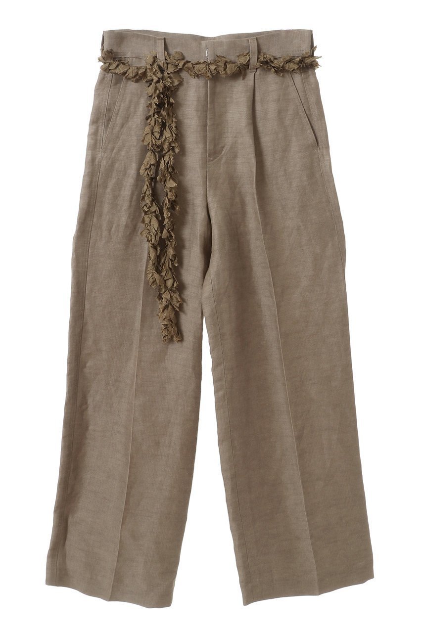 【カレンテージ/CURRENTAGE】のワンタックストレートパンツ インテリア・キッズ・メンズ・レディースファッション・服の通販 founy(ファニー) 　ファッション　Fashion　レディースファッション　Fashion for Women　パンツ　Pants & Trousers　エレガント 上品　Elegant　クラシック　Classic, Timeless Style　ストレート　Straight, Straight Cut　センター　Center, Center Line　フリル　Frill, Ruffle　ミリタリー　Military, Army Style　モダン　Modern, Contemporary　リネン　Linen, Linen Fabric　ヴィンテージ　Vintage Style　カーキ|ID: prp329100004607374 ipo3291000000035794866