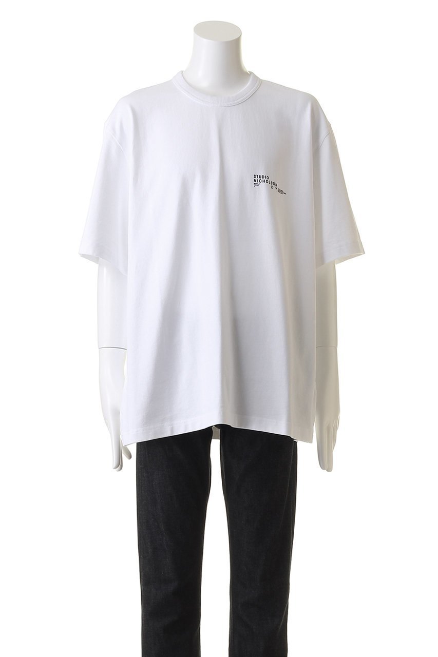 【スタジオ ニコルソン/STUDIO NICHOLSON / MEN】の【MEN】LOGO BOXY FIT T シャツ 人気、トレンドファッション・服の通販 founy(ファニー) 　ファッション　Fashion　メンズファッション　Fashion for Men　トップス・カットソー　Cut & Sew Tops　メンズシャツ　Shirts　ショート　Short, Short Length　スラックス　Slacks, Dress Pants　スリーブ　Sleeve, Long Sleeve / Short Sleeve　デニム　Denim, Jeans Material　リラックス　Relax, Relaxed Fit　今季　This Season, Current Season　other-2|ID: prp329100004607379 ipo3291000000032892590