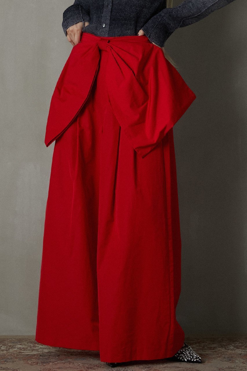 【プランク プロジェクト/PRANK PROJECT】のビッグボウパンツ / Big Bow Pants 人気、トレンドファッション・服の通販 founy(ファニー) 　ファッション　Fashion　レディースファッション　Fashion for Women　パンツ　Pants & Trousers　ストライプ　Stripe, Striped Pattern　タフタ　Taffeta, Structured Fabric　ボトム　Bottoms, Lower Wear　リボン　Ribbon, Bow　リラックス　Relax, Relaxed Fit　other-4|ID: prp329100004607384 ipo3291000000032892721