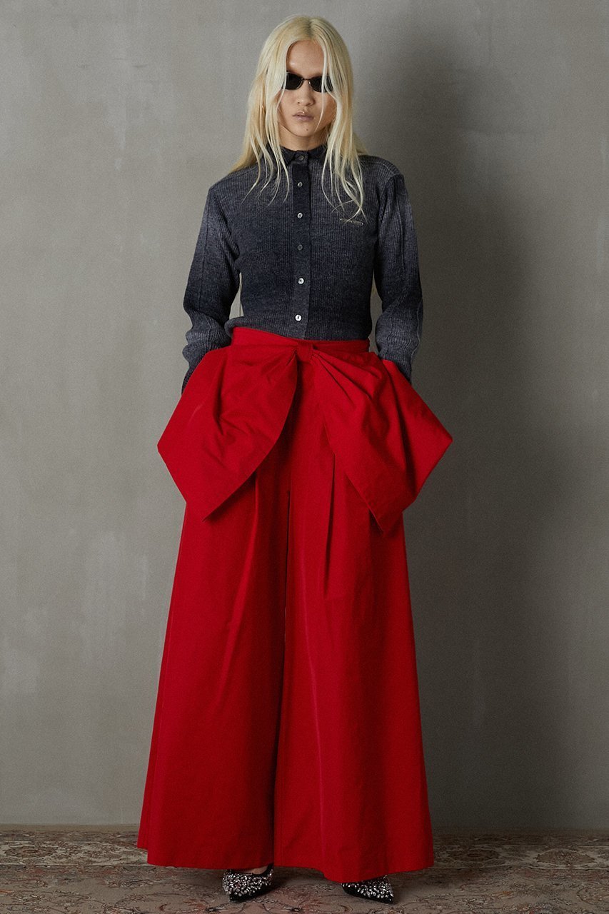 【プランク プロジェクト/PRANK PROJECT】のビッグボウパンツ / Big Bow Pants 人気、トレンドファッション・服の通販 founy(ファニー) 　ファッション　Fashion　レディースファッション　Fashion for Women　パンツ　Pants & Trousers　ストライプ　Stripe, Striped Pattern　タフタ　Taffeta, Structured Fabric　ボトム　Bottoms, Lower Wear　リボン　Ribbon, Bow　リラックス　Relax, Relaxed Fit　other-8|ID: prp329100004607384 ipo3291000000032892736