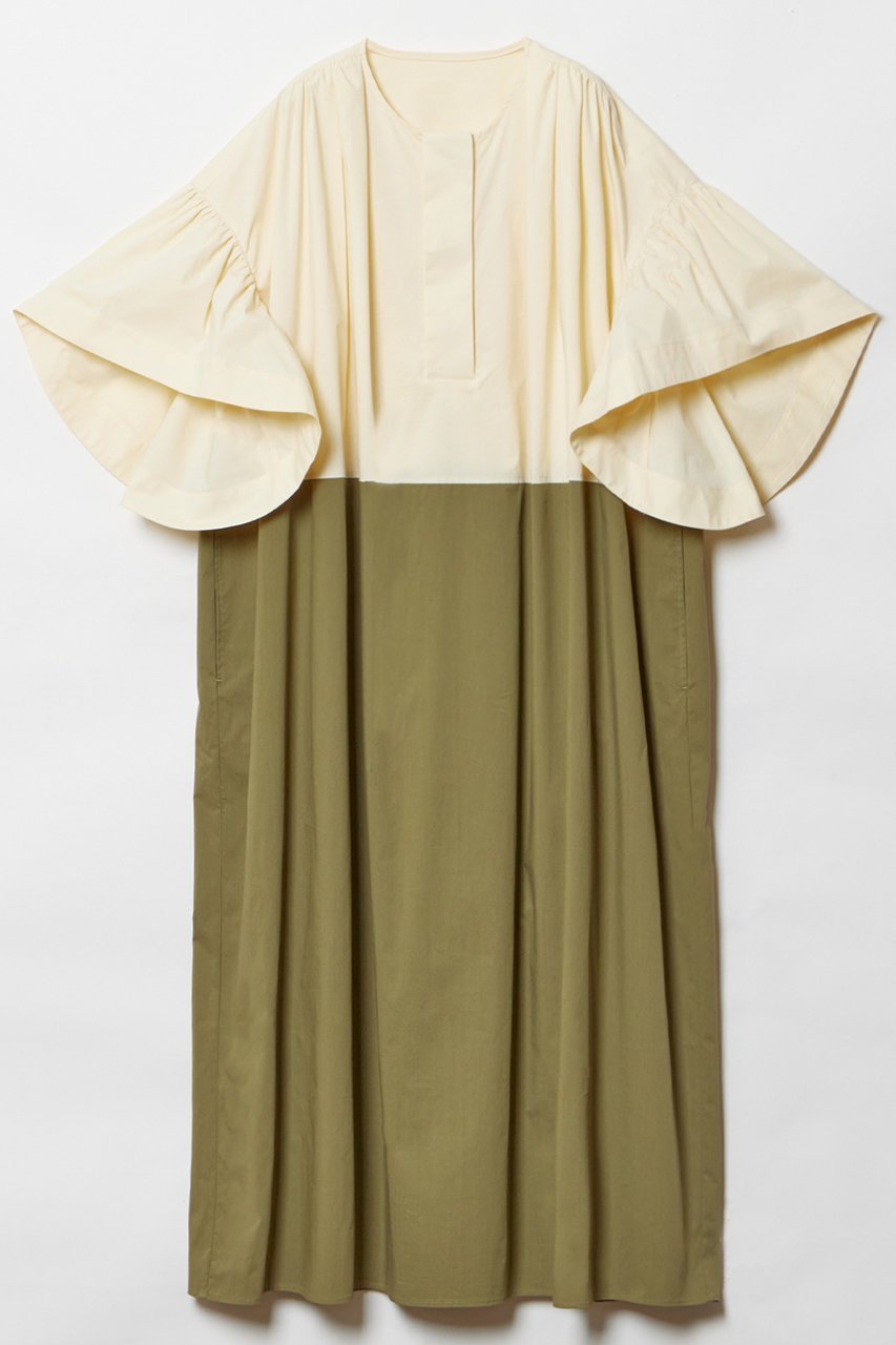 【ハウス オブ ロータス/HOUSE OF LOTUS】のタイプライターバイカラーワンピース 人気、トレンドファッション・服の通販 founy(ファニー) 　ファッション　Fashion　レディースファッション　Fashion for Women　ワンピース　Dresses　チュニック　Tunic Tops & Dresses　カッティング　Cutting Detail　タイプライター　Typewriter Fabric, Crisp Cotton　チュニック　Tunic, Long Top　フェミニン　Feminine, Girly　フォルム　Silhouette, Form　エレガント 上品　Elegant　 other-1|ID: prp329100004607389 ipo3291000000032892741