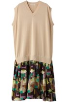 【ハウス オブ ロータス/HOUSE OF LOTUS】のプリントドッキングワンピース ベージュ|ID: prp329100004607392 ipo3291000000032892804