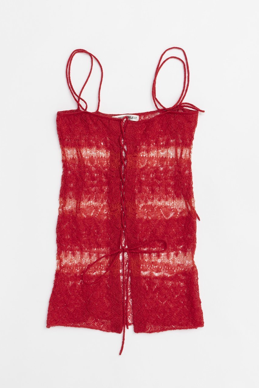 【プランク プロジェクト/PRANK PROJECT】のモヘアレースキャミチュニック / Mohair Lace Cami Tunic インテリア・キッズ・メンズ・レディースファッション・服の通販 founy(ファニー) 　ファッション　Fashion　レディースファッション　Fashion for Women　ワンピース　Dresses　チュニック　Tunic Tops & Dresses　チュニック　Tunic, Long Top　バランス　Balance, Style Balance　ボーダー　Border, Stripe　レース　Lace, Lace Fabric　RED(レッド)|ID: prp329100004607397 ipo3291000000032892914