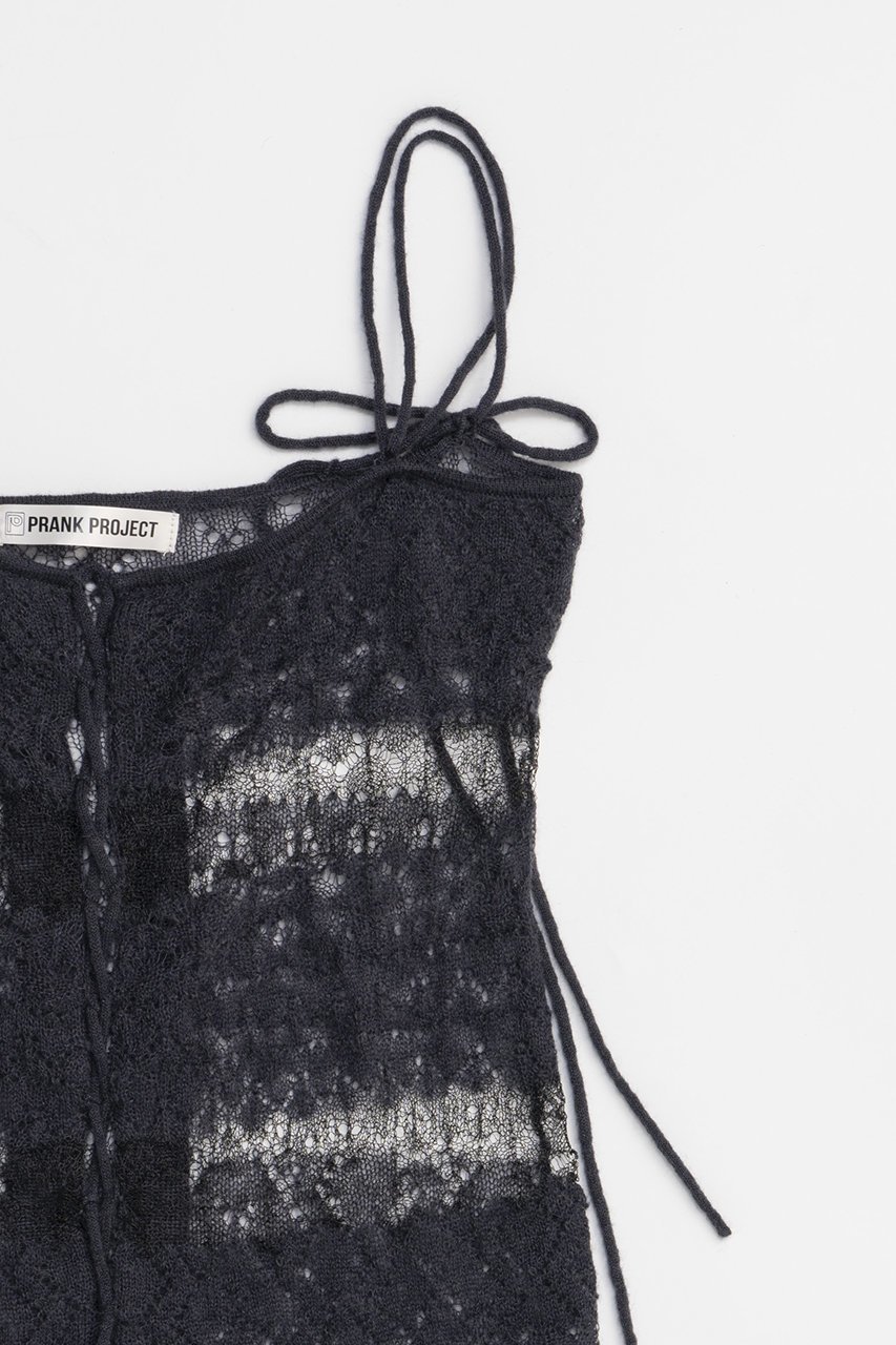 【プランク プロジェクト/PRANK PROJECT】のモヘアレースキャミチュニック / Mohair Lace Cami Tunic 人気、トレンドファッション・服の通販 founy(ファニー) 　ファッション　Fashion　レディースファッション　Fashion for Women　ワンピース　Dresses　チュニック　Tunic Tops & Dresses　チュニック　Tunic, Long Top　バランス　Balance, Style Balance　ボーダー　Border, Stripe　レース　Lace, Lace Fabric　other-4|ID: prp329100004607397 ipo3291000000032892925