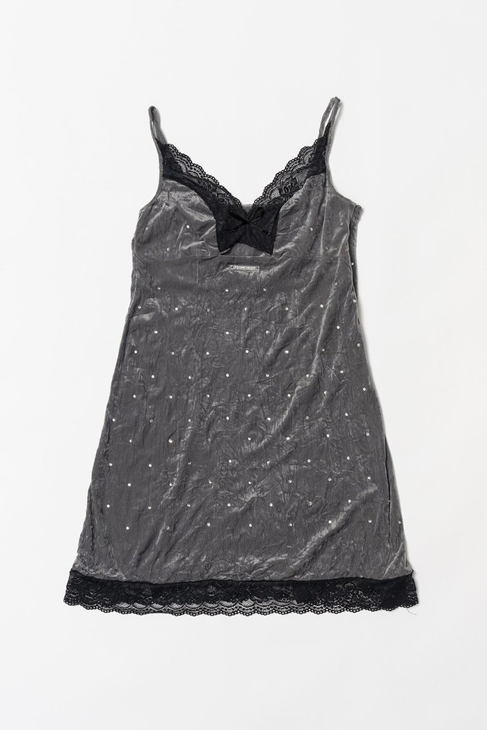 【プランク プロジェクト/PRANK PROJECT】のクリスタルベロアキャミドレス / Crystal Velour Cami Dress インテリア・キッズ・メンズ・レディースファッション・服の通販 founy(ファニー) https://founy.com/ ファッション Fashion レディースファッション Fashion for Women ワンピース Dresses フォーマル・パーティードレス・結婚式用ドレス Elegant & Casual Dresses チュニック Tunic Tops & Dresses おすすめ Recommended / Our Picks インナー Innerwear クラッシュ Distressed, Crashed Style クリスタル Crystal, Swarovski ダウン Down, Puffer チュニック Tunic, Long Top デニム Denim, Jeans Material ベロア Velour, Soft Velvet |ID: prp329100004607398 ipo3291000000032892942