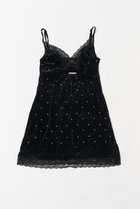 【プランク プロジェクト/PRANK PROJECT】のクリスタルベロアキャミドレス / Crystal Velour Cami Dress BLK(ブラック)|ID: prp329100004607398 ipo3291000000034421911