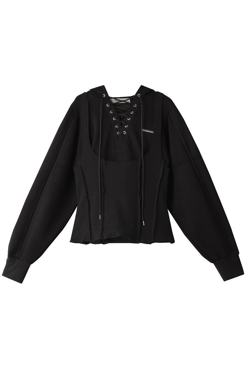 【プランク プロジェクト/PRANK PROJECT】の2WAYフーディーミニワンピース / 2WAY Hoodie Mini Dress インテリア・キッズ・メンズ・レディースファッション・服の通販 founy(ファニー) 　ファッション　Fashion　レディースファッション　Fashion for Women　ワンピース　Dresses　フォーマル・パーティードレス・結婚式用ドレス　Elegant & Casual Dresses　チュニック　Tunic Tops & Dresses　タイツ　Tights, Legwear　チュニック　Tunic, Long Top　ラップ　Wrap, Wrap Design　BLK(ブラック)|ID: prp329100004607399 ipo3291000000032892969