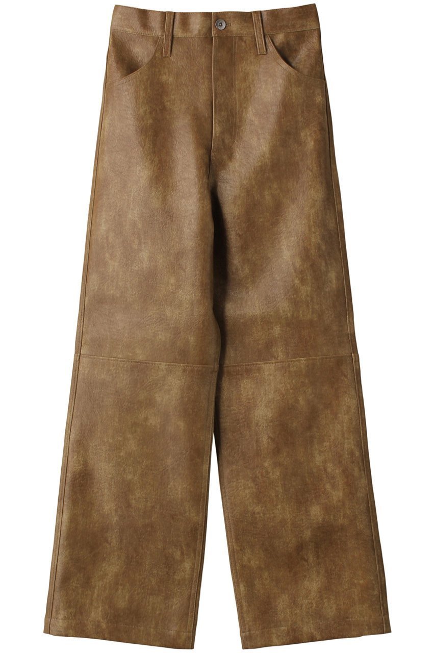 【メゾンスペシャル/MAISON SPECIAL】のVegan Leather Wide Straight Pants/ヴィーガンレザーワイドストレートパンツ インテリア・キッズ・メンズ・レディースファッション・服の通販 founy(ファニー) 　ファッション　Fashion　レディースファッション　Fashion for Women　パンツ　Pants & Trousers　ストレート　Straight, Straight Cut　ワイド　Wide, Wide Fit　BGE(ベージュ)|ID: prp329100004607404 ipo3291000000032893155