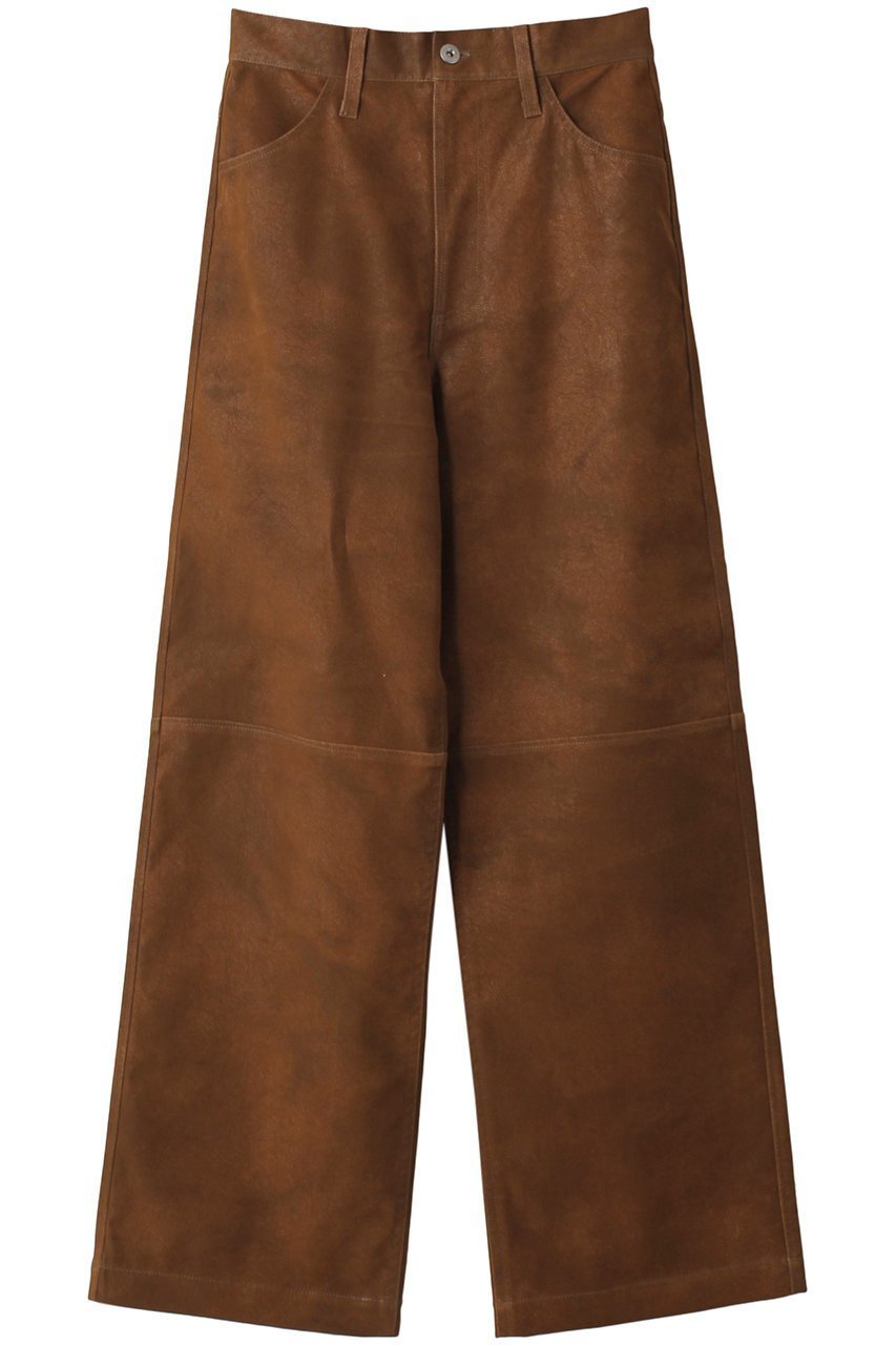 【メゾンスペシャル/MAISON SPECIAL】のVegan Leather Wide Straight Pants/ヴィーガンレザーワイドストレートパンツ インテリア・キッズ・メンズ・レディースファッション・服の通販 founy(ファニー) 　ファッション　Fashion　レディースファッション　Fashion for Women　パンツ　Pants & Trousers　ストレート　Straight, Straight Cut　ワイド　Wide, Wide Fit　BRN(ブラウン)|ID: prp329100004607404 ipo3291000000032893160