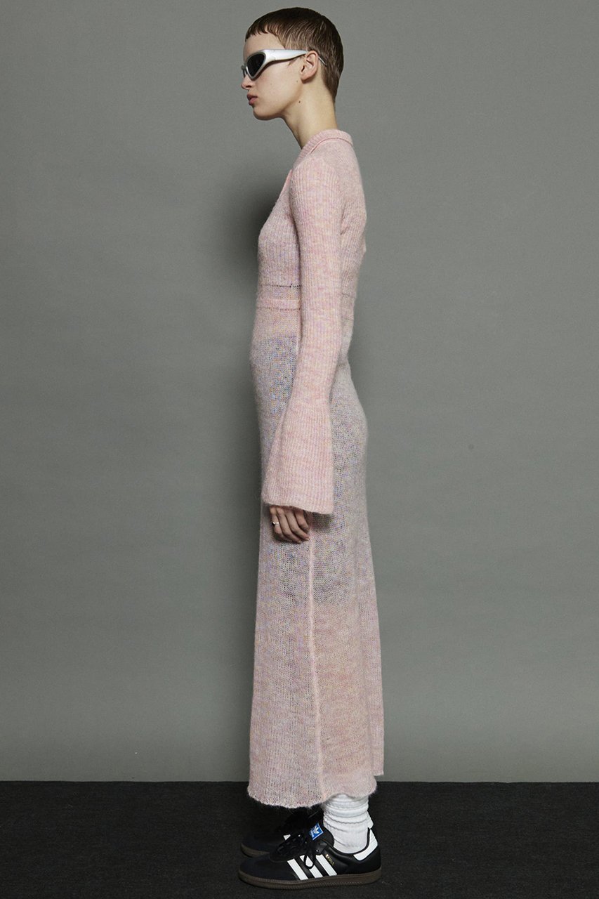 【メゾンスペシャル/MAISON SPECIAL】のSheer Knit Polo Shirt Maxidresses/シアーニットポロワンピース 人気、トレンドファッション・服の通販 founy(ファニー) 　ファッション　Fashion　レディースファッション　Fashion for Women　ワンピース　Dresses　フォーマル・パーティードレス・結婚式用ドレス　Elegant & Casual Dresses　チュニック　Tunic Tops & Dresses　シアー　Sheer, See-Through　スリーブ　Sleeve, Long Sleeve / Short Sleeve　チュニック　Tunic, Long Top　ロング　Long, Long-Length　other-8|ID: prp329100004607408 ipo3291000000032893267