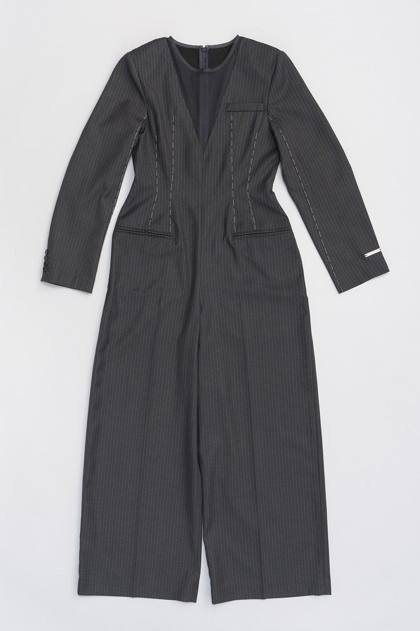 【プランク プロジェクト/PRANK PROJECT】のウーステッドオールインワン / Worsted All In One 人気、トレンドファッション・服の通販 founy(ファニー) 　ファッション　Fashion　レディースファッション　Fashion for Women　パンツ　Pants & Trousers　ストライプ　Stripe, Striped Pattern　チュール　Tulip, Tulip Motif　ハンド　Hand, Handmade　ボトム　Bottoms, Lower Wear　マニッシュ　Mannish, Boyish　ワイド　Wide, Wide Fit　 other-1|ID: prp329100004607412 ipo3291000000036089706