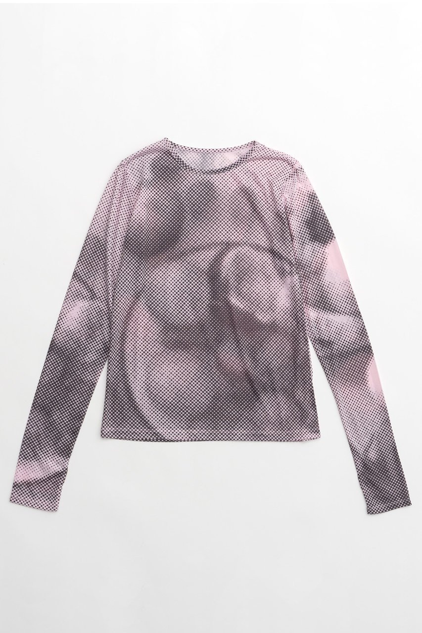 【メゾンスペシャル/MAISON SPECIAL】のFruit Dot Print Tops/フルーツドットプリントトップス インテリア・キッズ・メンズ・レディースファッション・服の通販 founy(ファニー) 　ファッション　Fashion　レディースファッション　Fashion for Women　トップス・カットソー　Cut & Sew Tops　シャツ・ブラウス・オフィスカジュアル　Elegant Blouses & Button-Ups　ロングTシャツ・Tシャツ　Longline T-Shirts & Tees　カットソー・ベーシックTシャツ　Cut-and-Sewn Tops / Stretch Tees & Basics　クール　Cool, Chic　グラフィック　Graphic, Graphic Design　シンプル　Simple, Minimal　ストレッチ　Stretch, Stretchy Fabric　スリーブ　Sleeve, Long Sleeve / Short Sleeve　ロング　Long, Long-Length　PNK(ピンク)|ID: prp329100004607417 ipo3291000000032893570