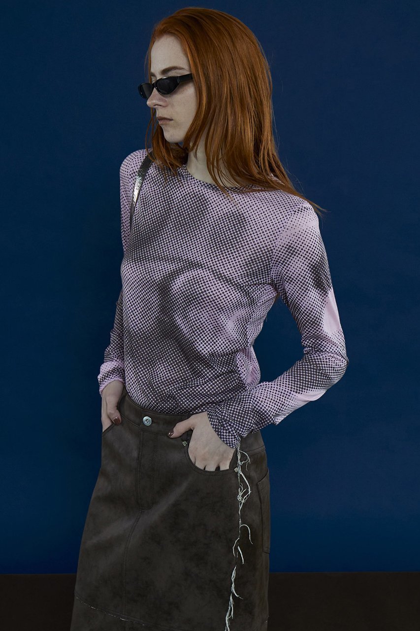 【メゾンスペシャル/MAISON SPECIAL】のFruit Dot Print Tops/フルーツドットプリントトップス 人気、トレンドファッション・服の通販 founy(ファニー) 　ファッション　Fashion　レディースファッション　Fashion for Women　トップス・カットソー　Cut & Sew Tops　シャツ・ブラウス・オフィスカジュアル　Elegant Blouses & Button-Ups　ロングTシャツ・Tシャツ　Longline T-Shirts & Tees　カットソー・ベーシックTシャツ　Cut-and-Sewn Tops / Stretch Tees & Basics　クール　Cool, Chic　グラフィック　Graphic, Graphic Design　シンプル　Simple, Minimal　ストレッチ　Stretch, Stretchy Fabric　スリーブ　Sleeve, Long Sleeve / Short Sleeve　ロング　Long, Long-Length　other-7|ID: prp329100004607417 ipo3291000000032893591
