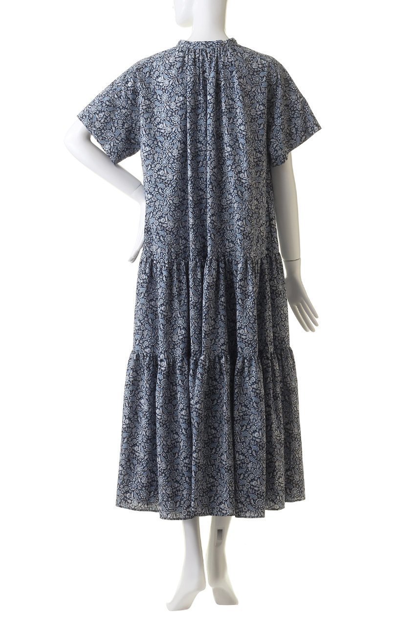 【ハウス オブ ロータス/HOUSE OF LOTUS】のペイズリープリントティアードワンピース 人気、トレンドファッション・服の通販 founy(ファニー) 　ファッション　Fashion　レディースファッション　Fashion for Women　ワンピース　Dresses　チュニック　Tunic Tops & Dresses　スタンド　Stand Collar, Upright Stand　チュニック　Tunic, Long Top　ティアード　Tiered, Tiered Style　フェミニン　Feminine, Girly　ペイズリー　Paisley, Ethnic Pattern　ロング　Long, Long-Length　エレガント 上品　Elegant　other-4|ID: prp329100004607419 ipo3291000000032893650