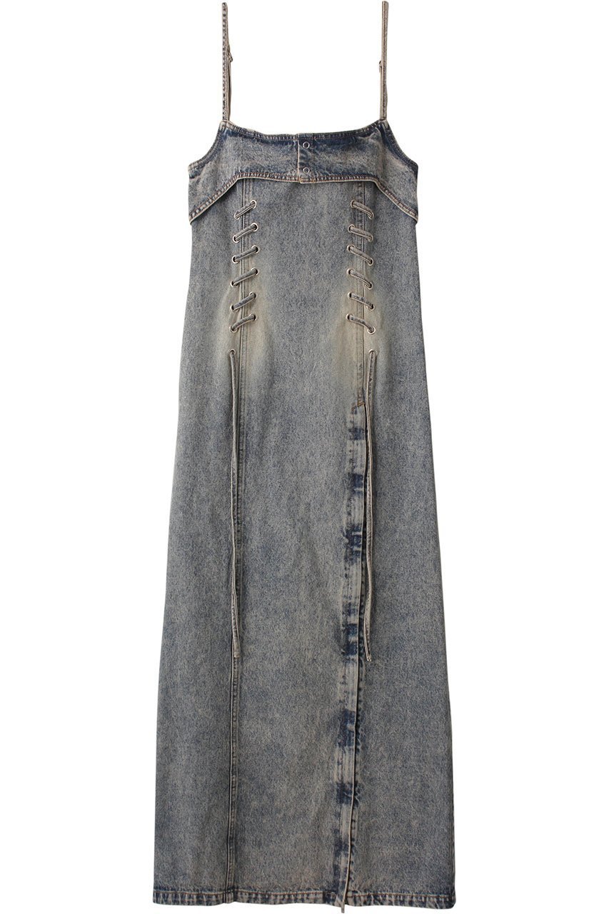 【プランク プロジェクト/PRANK PROJECT】の4ステップデニムキャミワンピース / 4 Steps Denim Cami Dress インテリア・キッズ・メンズ・レディースファッション・服の通販 founy(ファニー) 　ファッション　Fashion　レディースファッション　Fashion for Women　ワンピース　Dresses　フォーマル・パーティードレス・結婚式用ドレス　Elegant & Casual Dresses　キャミソールワンピース　Camisole Dresses　チュニック　Tunic Tops & Dresses　インナー　Innerwear　ウォッシュ　Washed Finish　ケミカル　Chemical, Chemical Wash　チュニック　Tunic, Long Top　デニム　Denim, Jeans Material　ロング　Long, Long-Length　BLU(ブルー)|ID: prp329100004607423 ipo3291000000032893674