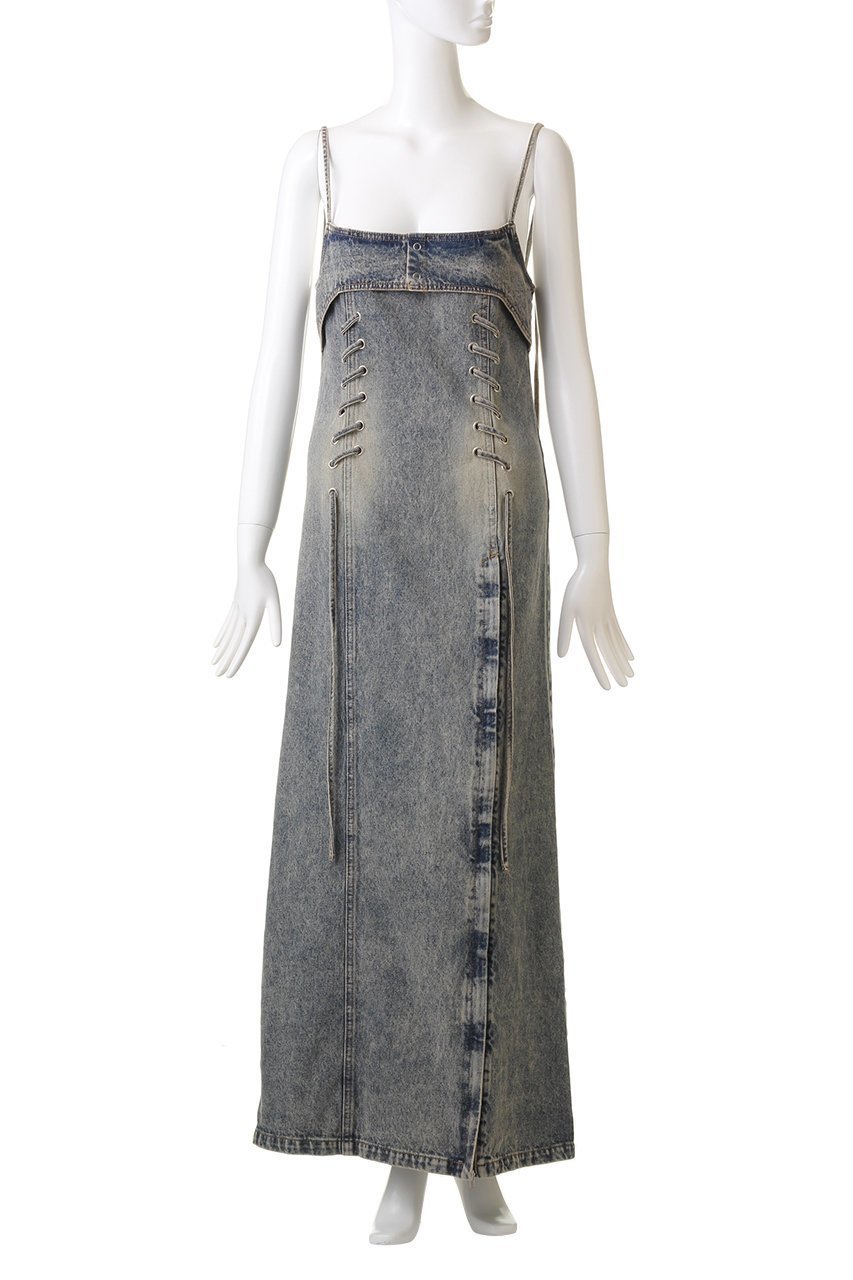 【プランク プロジェクト/PRANK PROJECT】の4ステップデニムキャミワンピース / 4 Steps Denim Cami Dress 人気、トレンドファッション・服の通販 founy(ファニー) 　ファッション　Fashion　レディースファッション　Fashion for Women　ワンピース　Dresses　フォーマル・パーティードレス・結婚式用ドレス　Elegant & Casual Dresses　キャミソールワンピース　Camisole Dresses　チュニック　Tunic Tops & Dresses　インナー　Innerwear　ウォッシュ　Washed Finish　ケミカル　Chemical, Chemical Wash　チュニック　Tunic, Long Top　デニム　Denim, Jeans Material　ロング　Long, Long-Length　other-2|ID: prp329100004607423 ipo3291000000032893685