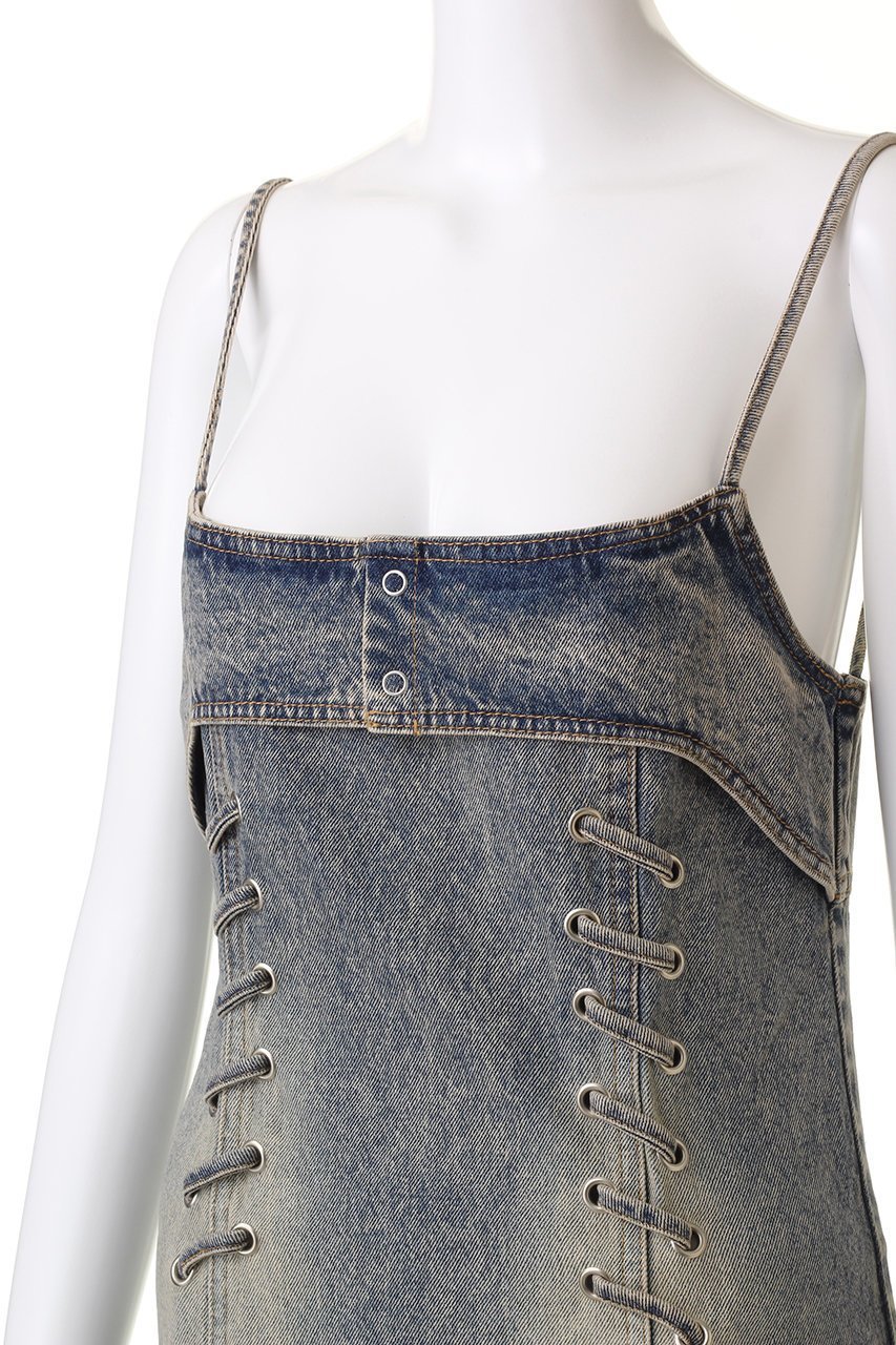 【プランク プロジェクト/PRANK PROJECT】の4ステップデニムキャミワンピース / 4 Steps Denim Cami Dress 人気、トレンドファッション・服の通販 founy(ファニー) 　ファッション　Fashion　レディースファッション　Fashion for Women　ワンピース　Dresses　フォーマル・パーティードレス・結婚式用ドレス　Elegant & Casual Dresses　キャミソールワンピース　Camisole Dresses　チュニック　Tunic Tops & Dresses　インナー　Innerwear　ウォッシュ　Washed Finish　ケミカル　Chemical, Chemical Wash　チュニック　Tunic, Long Top　デニム　Denim, Jeans Material　ロング　Long, Long-Length　other-5|ID: prp329100004607423 ipo3291000000032893698