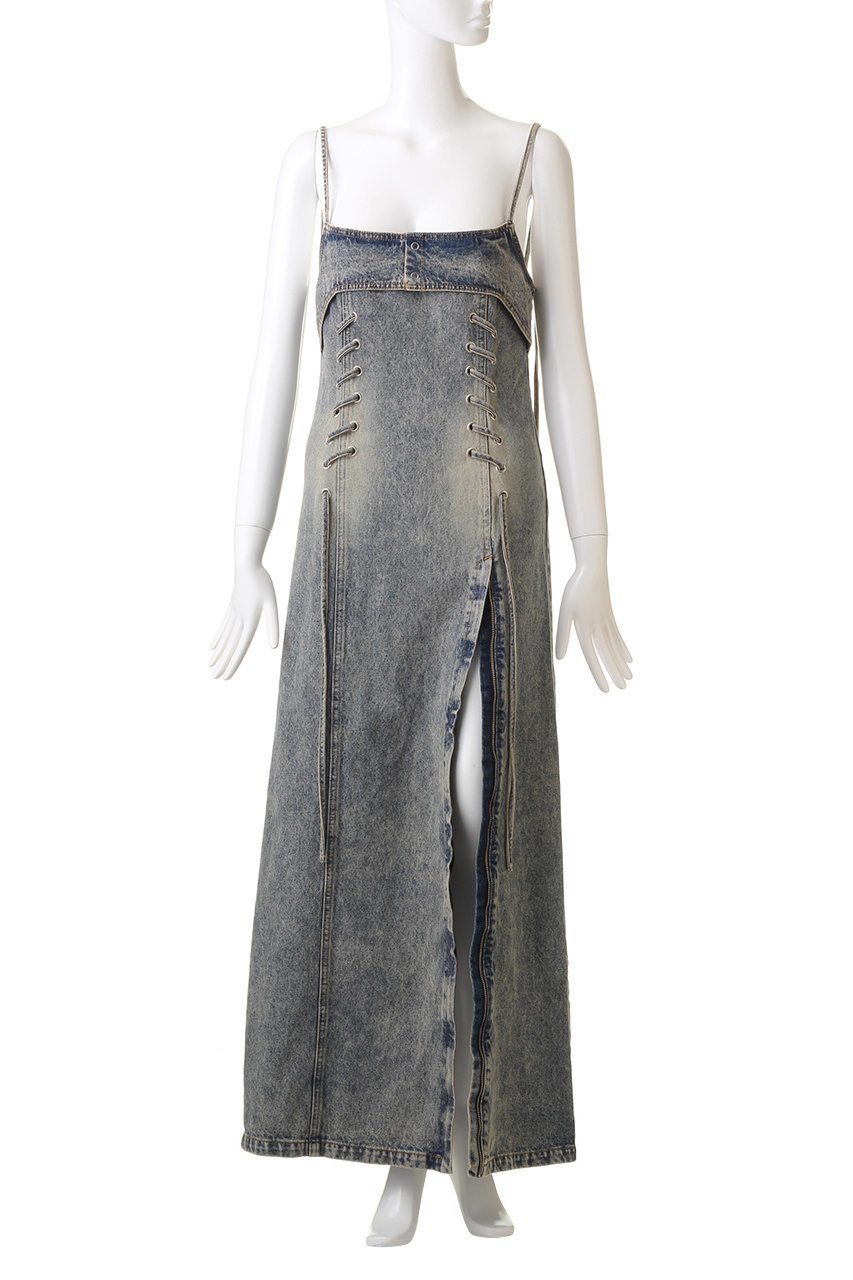 【プランク プロジェクト/PRANK PROJECT】の4ステップデニムキャミワンピース / 4 Steps Denim Cami Dress 人気、トレンドファッション・服の通販 founy(ファニー) 　ファッション　Fashion　レディースファッション　Fashion for Women　ワンピース　Dresses　フォーマル・パーティードレス・結婚式用ドレス　Elegant & Casual Dresses　キャミソールワンピース　Camisole Dresses　チュニック　Tunic Tops & Dresses　インナー　Innerwear　ウォッシュ　Washed Finish　ケミカル　Chemical, Chemical Wash　チュニック　Tunic, Long Top　デニム　Denim, Jeans Material　ロング　Long, Long-Length　other-6|ID: prp329100004607423 ipo3291000000032893702