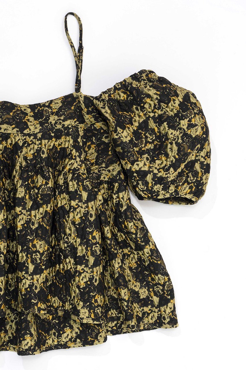 【メゾンスペシャル/MAISON SPECIAL】のJacquard 2way Puff Sleeves Tunic/ジャガード2WAYパフスリーブチュニック 人気、トレンドファッション・服の通販 founy(ファニー) 　ファッション　Fashion　レディースファッション　Fashion for Women　ワンピース　Dresses　チュニック　Tunic Tops & Dresses　ショーツ　Shorts, Short Pants　シルバー　Silver, Metallic Silver　シンプル　Simple, Minimal　スリーブ　Sleeve, Long Sleeve / Short Sleeve　チュニック　Tunic, Long Top　デニム　Denim, Jeans Material　ロング　Long, Long-Length　エレガント 上品　Elegant　other-2|ID: prp329100004607424 ipo3291000000032893724