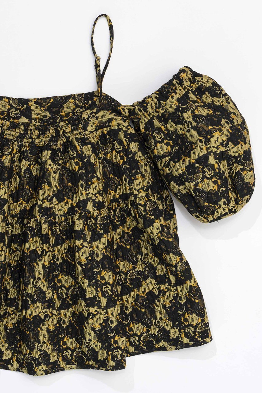 【メゾンスペシャル/MAISON SPECIAL】のJacquard 2way Puff Sleeves Tunic/ジャガード2WAYパフスリーブチュニック 人気、トレンドファッション・服の通販 founy(ファニー) 　ファッション　Fashion　レディースファッション　Fashion for Women　ワンピース　Dresses　チュニック　Tunic Tops & Dresses　ショーツ　Shorts, Short Pants　シルバー　Silver, Metallic Silver　シンプル　Simple, Minimal　スリーブ　Sleeve, Long Sleeve / Short Sleeve　チュニック　Tunic, Long Top　デニム　Denim, Jeans Material　ロング　Long, Long-Length　エレガント 上品　Elegant　other-4|ID: prp329100004607424 ipo3291000000032893730