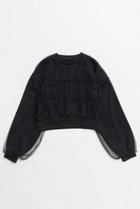 【メゾンスペシャル/MAISON SPECIAL】のTulle Layered Sweatshirt/チュールレイヤードスウェット BLK(ブラック)|ID: prp329100004607437 ipo3291000000034909172