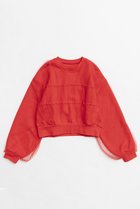 【メゾンスペシャル/MAISON SPECIAL】のTulle Layered Sweatshirt/チュールレイヤードスウェット RED(レッド)|ID: prp329100004607437 ipo3291000000034909176