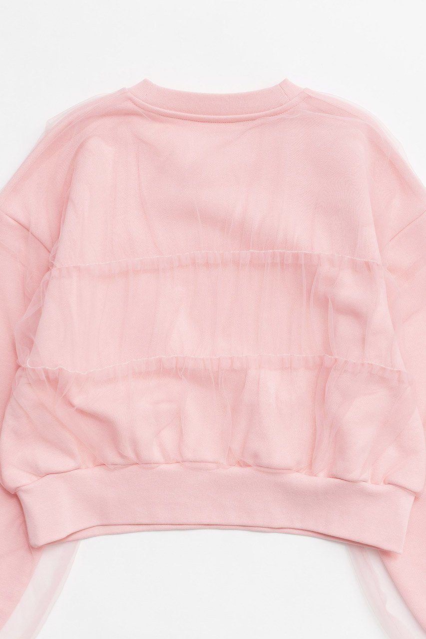 【メゾンスペシャル/MAISON SPECIAL】のTulle Layered Sweatshirt/チュールレイヤードスウェット 人気、トレンドファッション・服の通販 founy(ファニー) 　ファッション　Fashion　レディースファッション　Fashion for Women　トップス・カットソー　Cut & Sew Tops　シャツ・ブラウス・オフィスカジュアル　Elegant Blouses & Button-Ups　レディースパーカー・カジュアルフーディー　Casual Hoodies & Sweatshirts　ロングTシャツ・Tシャツ　Longline T-Shirts & Tees　スウェット・クルーネックトップス　Sweatshirts & Crewnecks / Relaxed Fit Sweat Tops　カットソー・ベーシックTシャツ　Cut-and-Sewn Tops / Stretch Tees & Basics　シアー　Sheer, See-Through　シャーリング　Shirring, Ruched　ショート　Short, Short Length　シンプル　Simple, Minimal　スウェット / スエット　Sweatshirt, Sweatwear　チュール　Tulip, Tulip Motif　ドッキング　Docking, Mixed Material　フォルム　Silhouette, Form　ベーシック　Basic, Essential　ボトム　Bottoms, Lower Wear　ワイド　Wide, Wide Fit　春　Spring　秋　Autumn　other-5|ID: prp329100004607437 ipo3291000000034909184