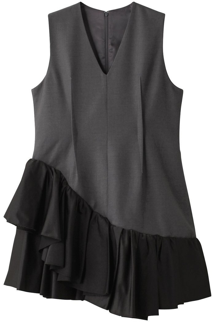 【プランク プロジェクト/PRANK PROJECT】のアシンメトリーラッフルドレス / Asymmetry Ruffle Dress インテリア・キッズ・メンズ・レディースファッション・服の通販 founy(ファニー) https://founy.com/ ファッション Fashion レディースファッション Fashion for Women ワンピース Dresses フォーマル・パーティードレス・結婚式用ドレス Elegant & Casual Dresses チュニック Tunic Tops & Dresses おすすめ Recommended / Our Picks アシンメトリー Asymmetrical Style サテン Satin, Glossy Fabric チュニック Tunic, Long Top ラッフル Ruffle, Frill ロング Long, Long-Length |ID: prp329100004607440 ipo3291000000032894117