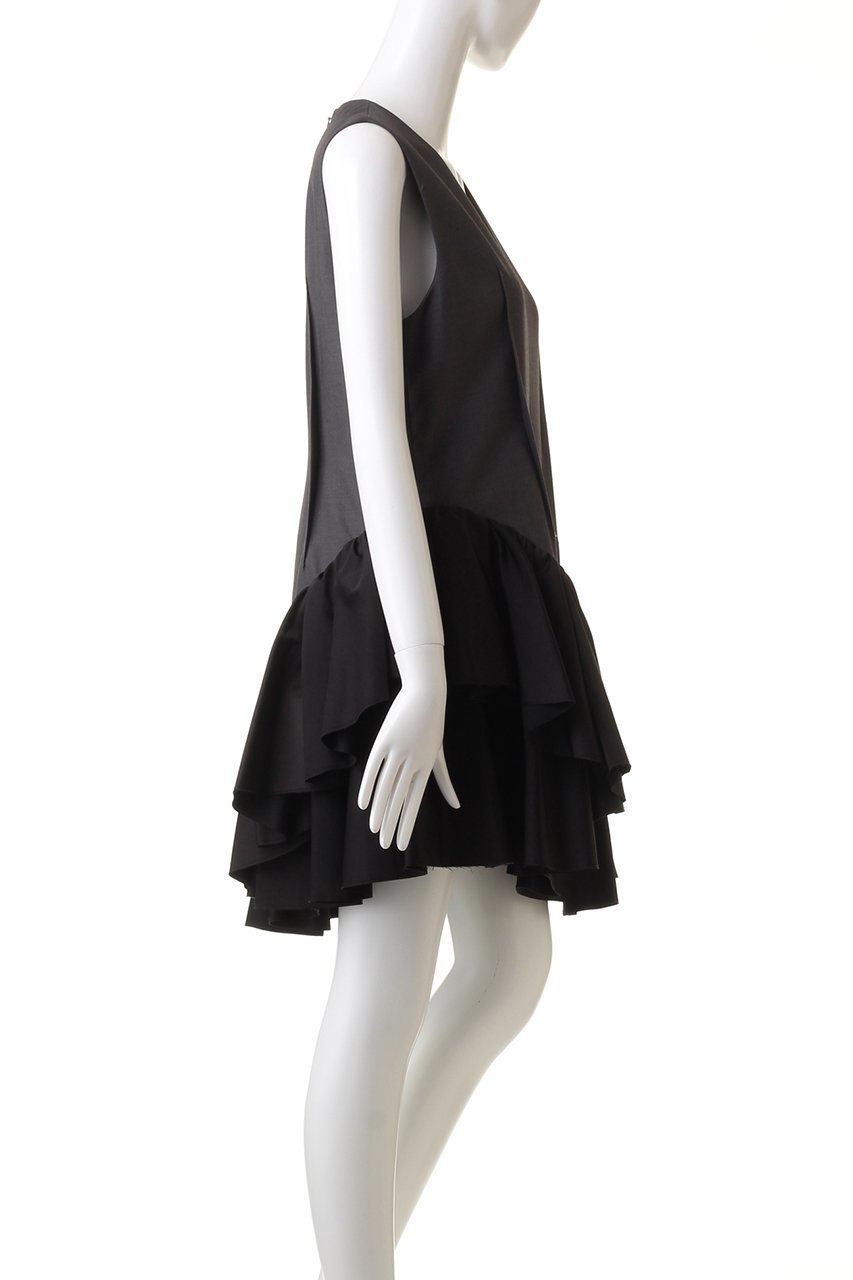 【プランク プロジェクト/PRANK PROJECT】のアシンメトリーラッフルドレス / Asymmetry Ruffle Dress 人気、トレンドファッション・服の通販 founy(ファニー) 　ファッション　Fashion　レディースファッション　Fashion for Women　ワンピース　Dresses　フォーマル・パーティードレス・結婚式用ドレス　Elegant & Casual Dresses　チュニック　Tunic Tops & Dresses　おすすめ　Recommended / Our Picks　アシンメトリー　Asymmetrical Style　サテン　Satin, Glossy Fabric　チュニック　Tunic, Long Top　ラッフル　Ruffle, Frill　ロング　Long, Long-Length　other-3|ID: prp329100004607440 ipo3291000000032894132