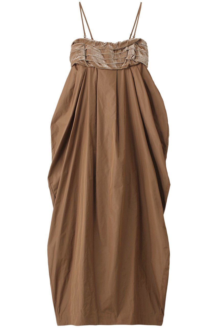【プランク プロジェクト/PRANK PROJECT】のビッグボウマキシドレス / Big Bow Maxi Dress インテリア・キッズ・メンズ・レディースファッション・服の通販 founy(ファニー) 　ファッション　Fashion　レディースファッション　Fashion for Women　ワンピース　Dresses　フォーマル・パーティードレス・結婚式用ドレス　Elegant & Casual Dresses　チュニック　Tunic Tops & Dresses　マキシ丈ワンピース・ロングドレス　Maxi Dresses / Long One-Pieces　タフタ　Taffeta, Structured Fabric　チュニック　Tunic, Long Top　ドレス　Dress, One-Piece　ベルベット　Velvet, Velvety　リボン　Ribbon, Bow　ロマンティック　Romantic, Feminine Style　ロング　Long, Long-Length　BGE(ベージュ)|ID: prp329100004607444 ipo3291000000032894323