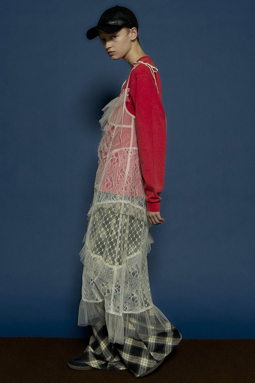【メゾンスペシャル/MAISON SPECIAL】のDocking Lace Tulle Frill Maxidresses/ドッキングレースチュールフリルワンピース 人気、トレンドファッション・服の通販 founy(ファニー) 　ファッション　Fashion　レディースファッション　Fashion for Women　ワンピース　Dresses　フォーマル・パーティードレス・結婚式用ドレス　Elegant & Casual Dresses　チュニック　Tunic Tops & Dresses　おすすめ　Recommended / Our Picks　チェック　Check, Plaid, Tartan　チュニック　Tunic, Long Top　デニム　Denim, Jeans Material　ブルゾン　Blouson, Bomber Jacket　マキシ　Maxi, Full Length　リボン　Ribbon, Bow　レース　Lace, Lace Fabric　ロング　Long, Long-Length　other-7|ID: prp329100004607448 ipo3291000000032894399