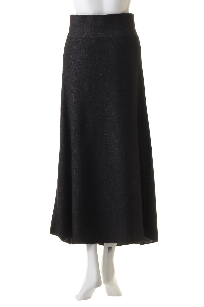 【マリリンムーン/MARILYN MOON】のシャインラメニットフレアスカート 人気、トレンドファッション・服の通販 founy(ファニー) 　ファッション　Fashion　レディースファッション　Fashion for Women　スカート　Skirts　Aライン・フレアスカート　A-Line & Flared Skirts　ロングスカート　Long Skirts / Maxi & Midi Skirts　おすすめ　Recommended / Our Picks　エレガント 上品　Elegant　クロップド　Cropped, Short Length　バランス　Balance, Style Balance　フレア　Flare, Flared　ロング　Long, Long-Length　人気　Popular, Best Seller　other-4|ID: prp329100004607459 ipo3291000000032894661
