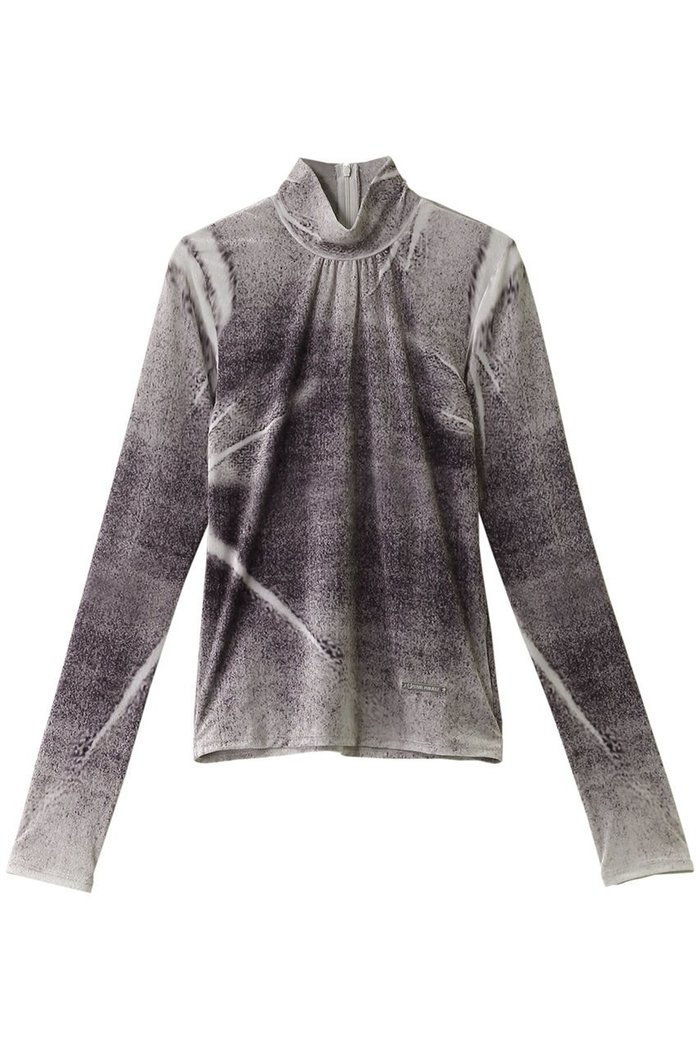 【プランク プロジェクト/PRANK PROJECT】のベロアプリントトップス/Velor Printed Top インテリア・キッズ・メンズ・レディースファッション・服の通販 founy(ファニー) https://founy.com/ ファッション Fashion レディースファッション Fashion for Women トップス・カットソー Cut & Sew Tops シャツ・ブラウス・オフィスカジュアル Elegant Blouses & Button-Ups ロングTシャツ・Tシャツ Longline T-Shirts & Tees カットソー・ベーシックTシャツ Cut-and-Sewn Tops / Stretch Tees & Basics ベロアトップス Velour Tops / Velvet-Look Items インナー Innerwear シアー Sheer, See-Through ストレッチ Stretch, Stretchy Fabric スリーブ Sleeve, Long Sleeve / Short Sleeve ブライト Bright, Shiny プリント Print, Printed Pattern ベロア Velour, Soft Velvet ロング Long, Long-Length |ID: prp329100004607463 ipo3291000000032894732